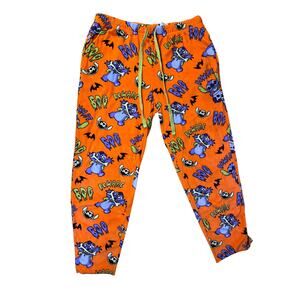 Woman’s Disney’s Stitch Halloween Print Pajama Pants Size 4/6